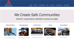 Desktop Screenshot of deltaprotectiveservices.com